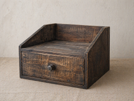 gruttersbak koffie houten gruttersbak koffie organizer hout koffie corner accessoires koffie station hout onderzetter koffiemachine hout landelijke keuken accessoires stoer sober wonen hoffz stijl keuken aura peeperkorn 